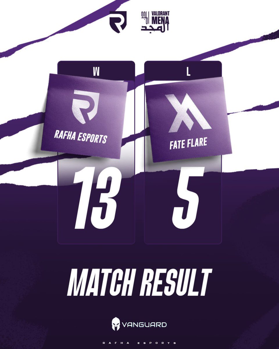 ✅ SECURED FIRST GAME 
Well done, our champions 

فوز أول في بطولة المجد 
لبطلات رفحاء 
Letssss Gooo 💜 

<a href="/FATEesports/">FATE</a>