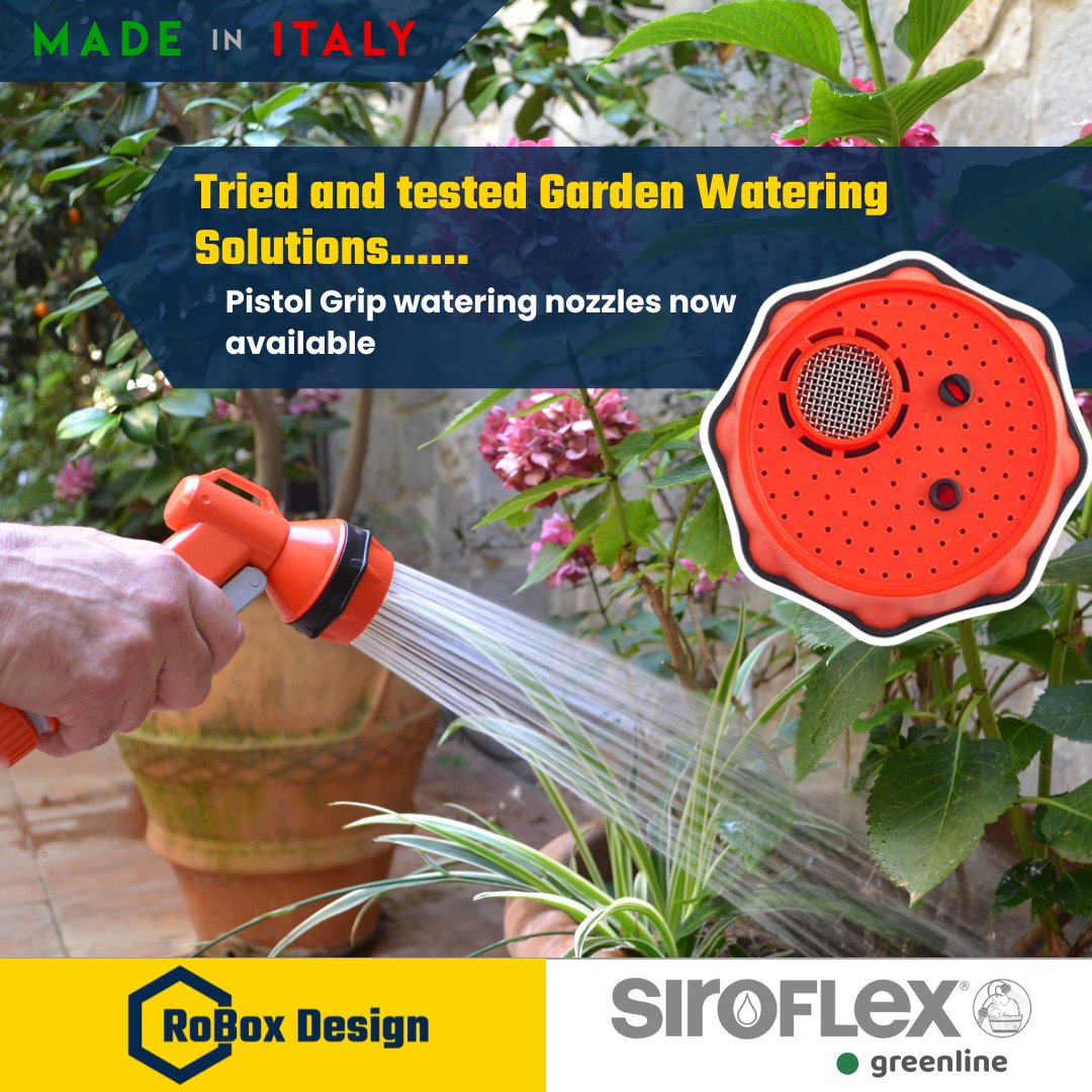 RoboxDesign's tweet image. The Siroflex 46055 Multifunction Spray with Pistol Grip and Male Coupling - the ultimate tool for all your watering needs. With adjustable settings and a comfortable grip, this spray gun makes gardening a breeze. #SiroflexSprayGun #GardeningEssentials rebrand.ly/9gxd6if