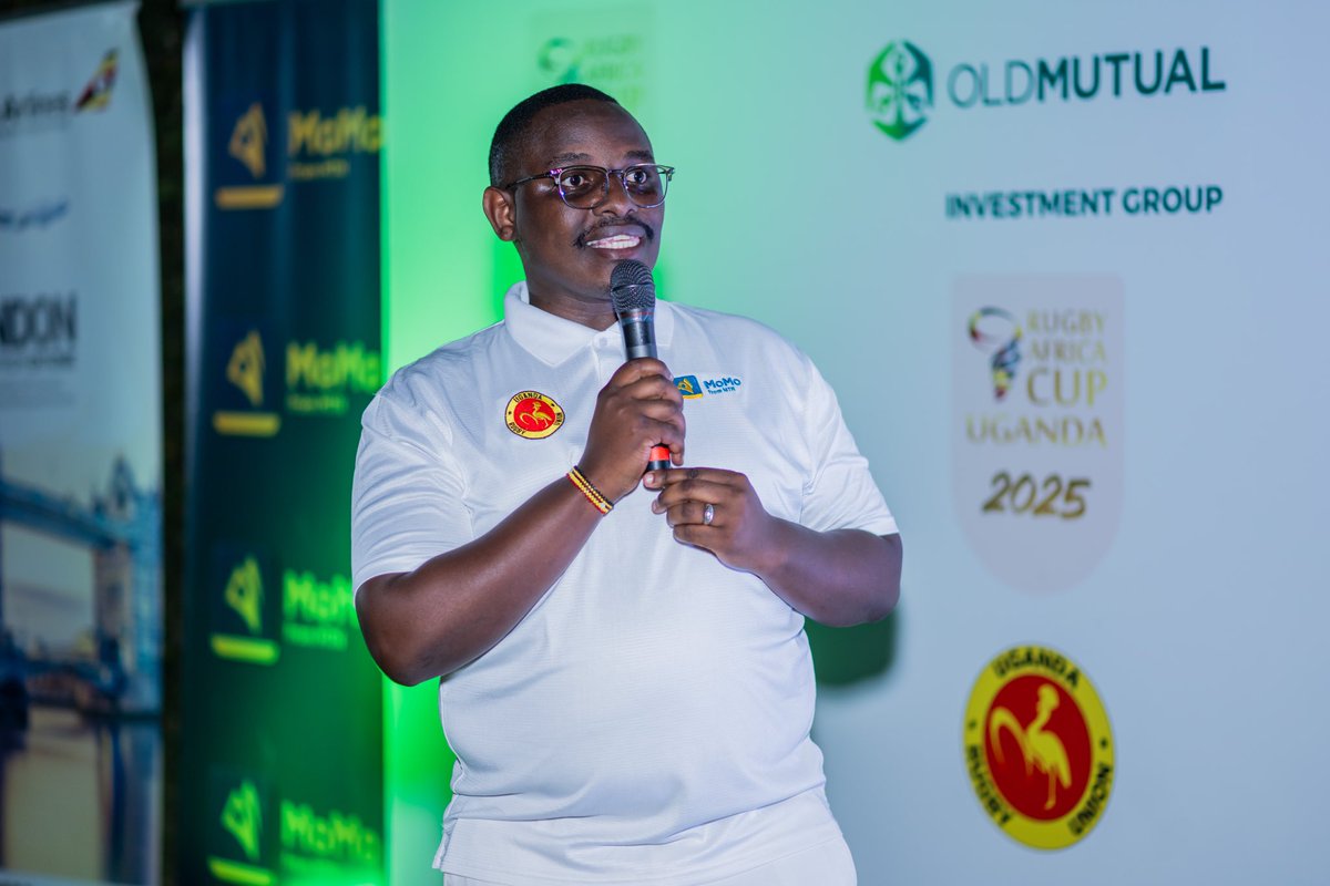 The evening brought together sponsors, media, and rugby leaders — with powerful words shared on stage by Uganda Rugby President Godwin Kayangwe, Rugby Africa President Herbert Mensah, World Rugby Vice Chair Jonathan Webb, and David Carrigy, Chief of International Relations 🗣️✨