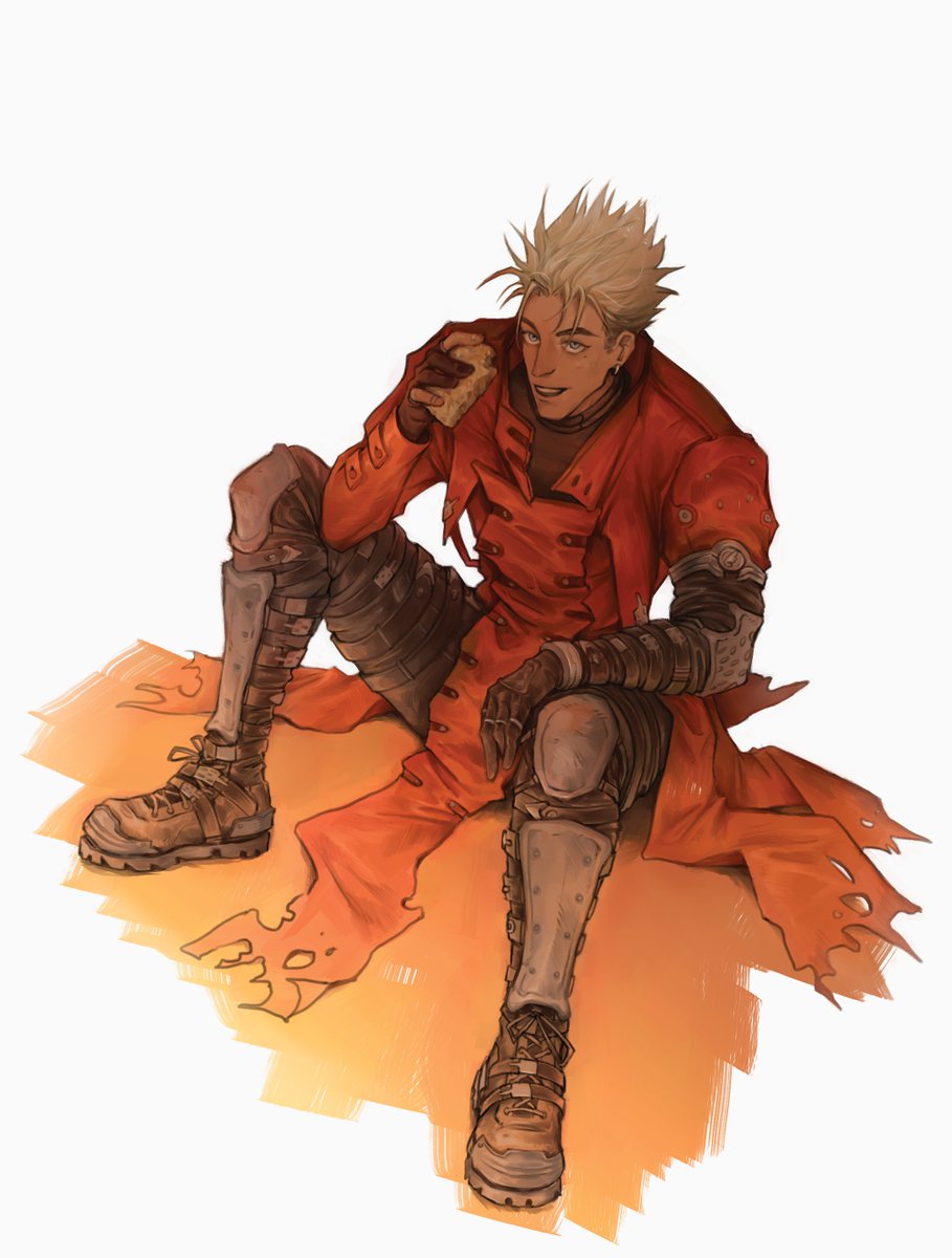 wolfholz_'s tweet image. these trigun zine pieces are almost a year old and i see so much i could change but i guess ill share them anyways #trigun