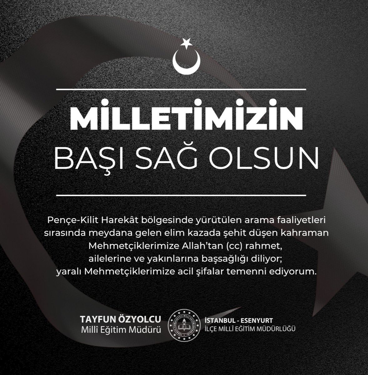Tayfun ÖZYOLCU (@tayfunozyolcu) on Twitter photo Şehitlerimizin mekânı cennet, makamı âli olsun inşallah. 🇹🇷
<a href="/Yusuf__Tekin/">Yusuf Tekin</a> <a href="/MucahitYentur/">Murat Mücahit Yentür</a> Şehitlerimizin mekânı cennet, makamı âli olsun inşallah. 🇹🇷
<a href="/Yusuf__Tekin/">Yusuf Tekin</a> <a href="/MucahitYentur/">Murat Mücahit Yentür</a>
