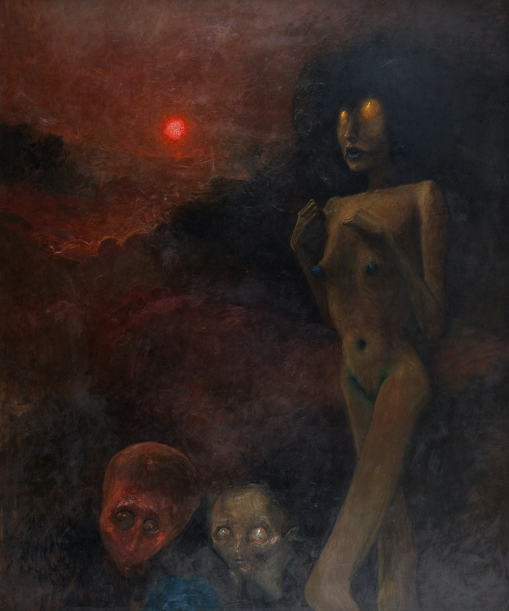 ArtofBeksinski's tweet image. 1970s #painting #Beksinski #PolishMastersofArt