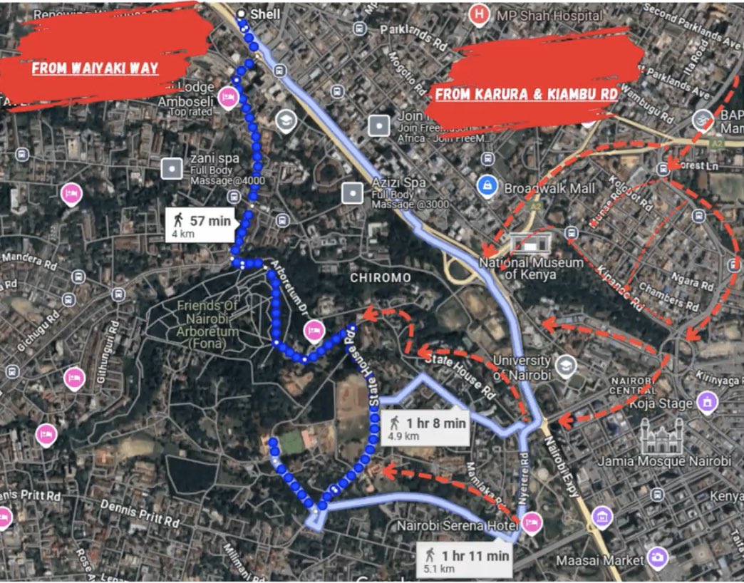 ALTERNATIVE ROUTES (PANYA ROUTES) 

Waiyaki Way stand up! Tomorrow we don’t want jokes. No blocking roads with stones. No singing shitty Juliani and Eric Wainaina songs.

Let’s move with purpose and urgency. 

#SabaSabaRevolutionDay 
#OccupyStateHouse2025
#SabaSaba2025
