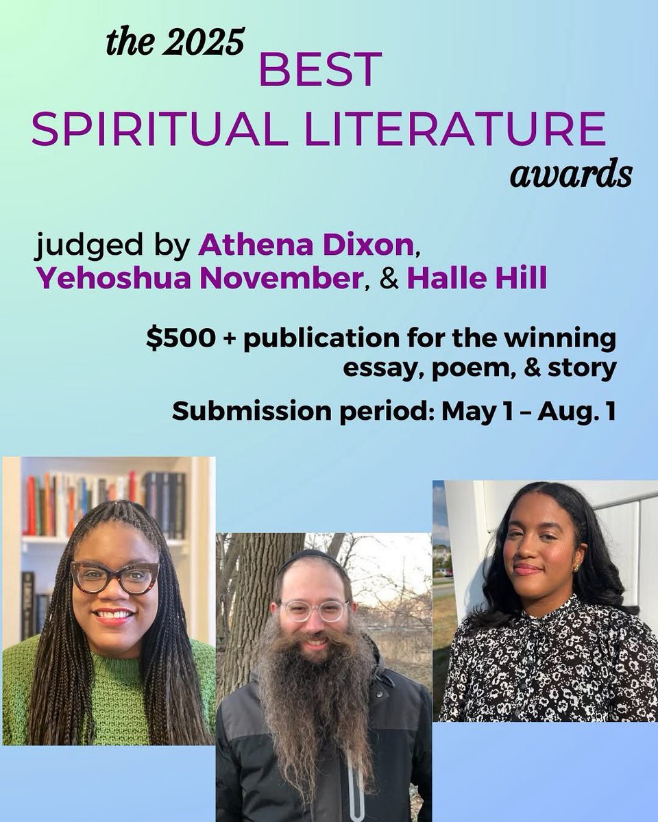 OrisonBooks's tweet image. 📣We&apos;re accepting submissions for THE BEST SPIRITUAL LITERATURE AWARDS through August 1!📣

bit.ly/4d2Hb9r