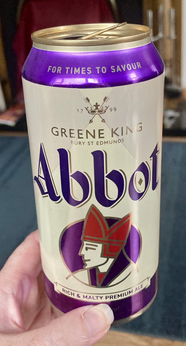 SarahKeane83's tweet photo. Tonight’s delicious sup of choice (thanks to a trip over the border to Belfast) is Greene King Abbot Premium Ale. Without wanting to get political about the ins and outs of government policy Brexit really bolloxed up any Real Ale imports to Ireland https://t.co/ZCOiV4ohdI