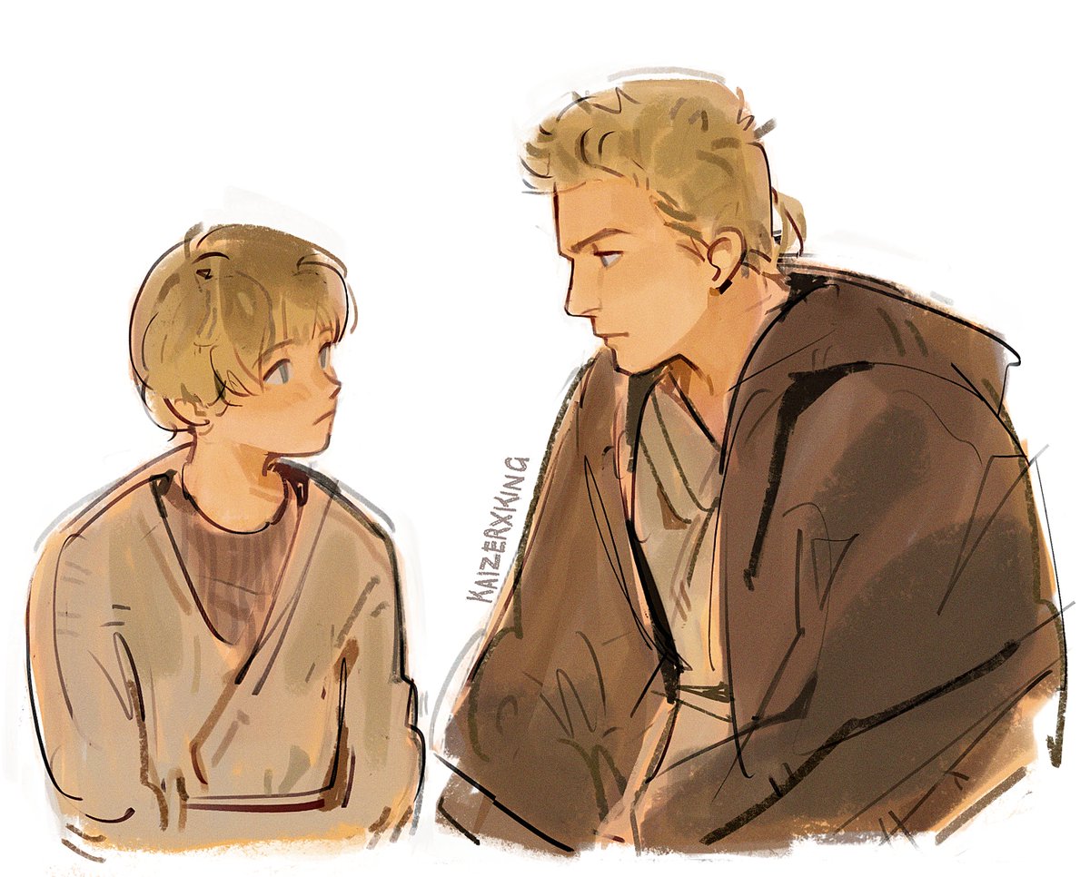 KaizerxKing's tweet image. watched the phantom menace. i sure hope nothing bad ever happens to them (💔) #StarWars