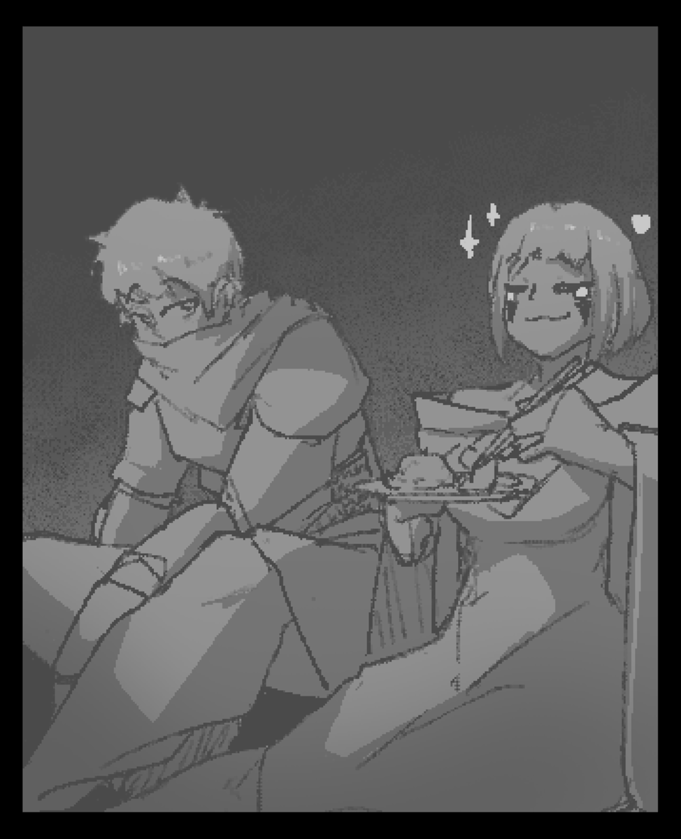 Riosthename's tweet photo. Gunther and Delilah can come out of the OC vault, as a treat. Happy Sunday! https://t.co/g0Fm8bfr4W