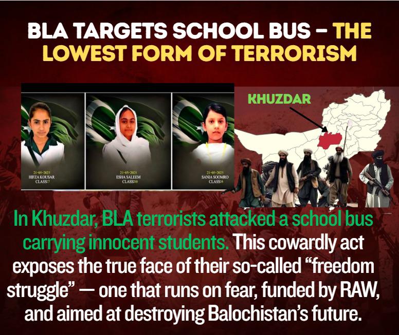 BBlwchi's tweet photo. #Balochistan #Gwadar #Hub 

دنیا ءِ ہر کجا کہ بے گناہیں زھگاں اسکول، لوگ، بازار ءُ گوازی ءِ میداناں ناشرکارانی اُرش کنگ بہ بیت، دنیا ءِ سرجمیں ملک چہ آئی ءِ مخالفت کنگ ءَ بگر داں وتی دلپدردی ءُ ھمدردی ءِ درشان کنگ ءَ گوں آ ملک ءَ دلپدردی ءُ ھمدردی ءِ درشان کن اَنت۔

پاکستان ءِ صوبہ بلوچستان ءِ ضلع خضدار ءَ آرمی پبلک اسکول ءِ زھگ سواریں بسے فتنہ الهندستان بی ایل اے ءِ وت کُشیں اُرش ءَ چہ تباہ کنگ بوتگ کہ ایشی ءِ تہ ءَ بے گناھیں زھگ گوں گلاں شھید کنگ بوتگ اَنت۔ بلے ہندوستان ءَ یک رندے ھم پاکستان ءِ گوں دلپدردی ءِ درشان نہ کتگ، سفارتی تک ءَ چہ ھچ نہ بوتگ۔ پرچا کہ بازیں وھدے ءَ چہ ھندوستان ءِ انٹیلی جنس ادارگ ھاسیں رنگ ءَ بی ایل اے ءَ مزنیں فنڈنگ ​​ءِ ھوار رسد ءِ کمک ھم کنگ ءَ اِنت دانکہ بلوچستان ءَ ناشرکاری ءِ وسیلہ ءَ آشوب تالان کنگ بہ بیت۔

پاکستان ءِ گور ءَ کلبھوشن ءِ دروشم ءَ ھاسیں ثبوت است انت۔
#BYCisBLA #BYCExposed #MahrangExposed #BalochGenocide_By_BLA
