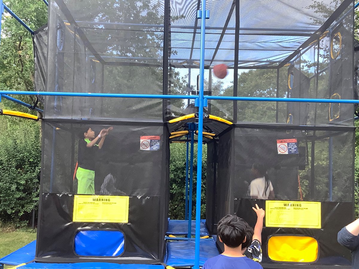 SSPP_Primary's tweet image. The final evening activity saw a split between Mini-Olympics and Aeroball. The Olympics had some traditional events like discus &amp;amp; shot put, and then some lesser known ones such as run 1 way like you’ve won the lottery and 1 way like you’ve lost your ticket! #Condover2025 #SSPP