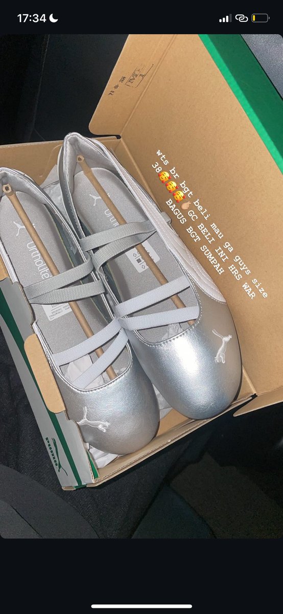 abilberani's tweet photo. @0_0ishi puma speedcat silver baru bgt beli ukuran 38 dijual karena belinya double. yuuk most wanted bgt 1.9 bs negooo. 100% trusted https://t.co/OsZpFV2x53