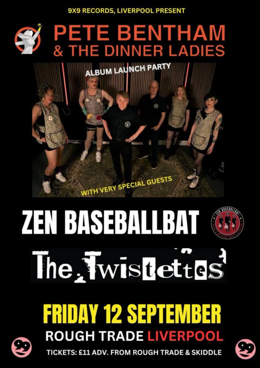 TheTwistettes's tweet photo. LIVERPOOL!! We are heading your way in September. can’t wait to celebrate our pals ‘Pete Bentham and the Dinner Ladies’ album launch with them 💃💃💃 https://t.co/kwpIF2VFxr