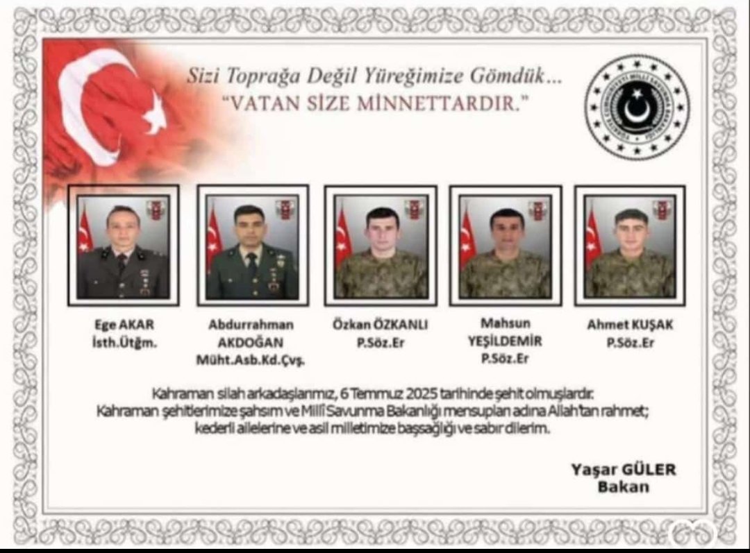 Milletimizin başı sağ olsun