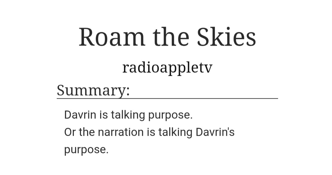 fashionably late to a party ofc, but i feel davrin would be late too hah

my very first fanfic for day 5: "i'm talking purpose" (tho it also mentions motives in arlathan; beginnings and endings; heart of the halla prompts)

archiveofourown.org/works/67222129

#davrinweek2025 #davrinweek