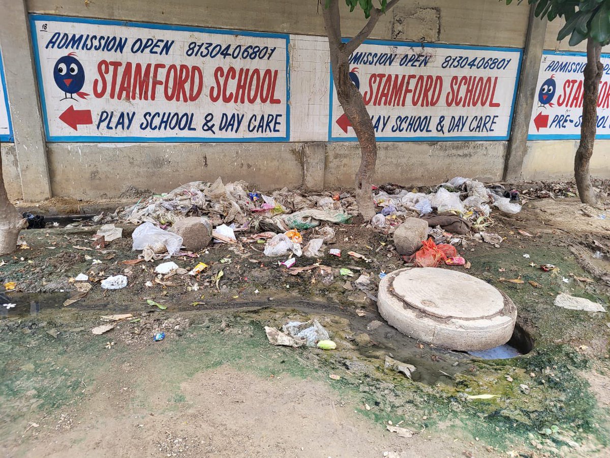 <a href="/OfficialGNIDA/">Greater Noida Industrial Development Authority</a> when will this sidewalk will be free from encroachment and this kind of overflowing drainage. 
Location: Near Arihant Arden, Sec 1 Greater Noida west 
#YeThikKarkeDikhao 
<a href="/YTKDIndia/">#YeThikKarkeDikhao</a> <a href="/CMOfficeUP/">CM Office, GoUP</a> <a href="/dr_maheshsharma/">Dr. Mahesh Sharma</a> <a href="/tejpalnagarMLA/">Tejpal Nagar</a> <a href="/aksharmaBharat/">A K Sharma</a> <a href="/NagarVikas_UP/">Urban Development Department, Uttar Pradesh</a>