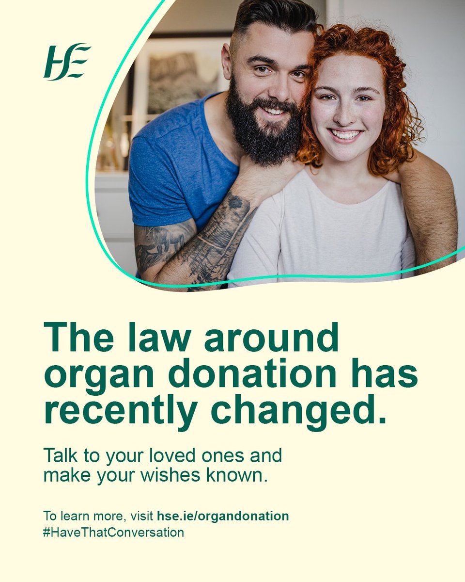 A change in Irish law means, that if you are an adult, you will now be considered an organ donor when you die.

If you do not wish to become a donor, you can choose to opt out. 

Your family or next of kin will always be consulted if you have not opted out. Talk to your loved