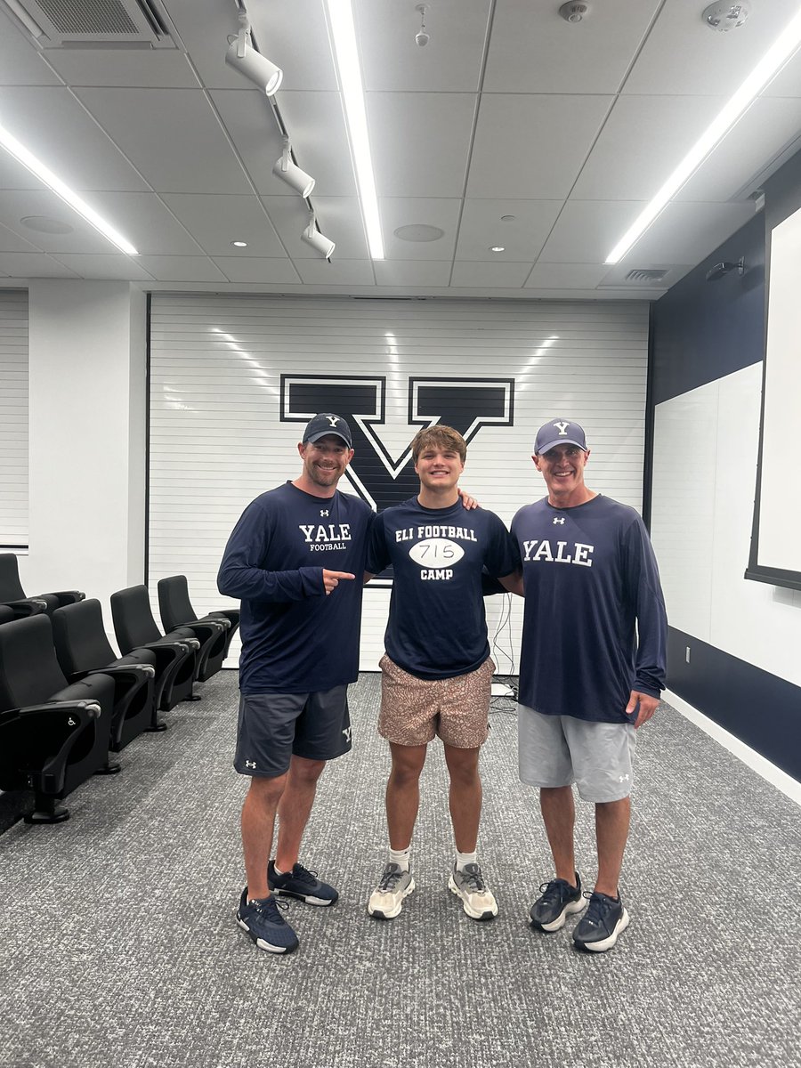 After a great camp and conversation with <a href="/CoachRenoYale/">Tony Reno</a> &amp; <a href="/ChrisBergeski/">Chris Bergeski</a> , I’m beyond grateful to receive an offer from <a href="/yalefootball/">Yale Football</a> #Family 

Thank you <a href="/ValleyViewFB/">Blazer Football</a> <a href="/seanasu2000/">Sean Cockrell</a>