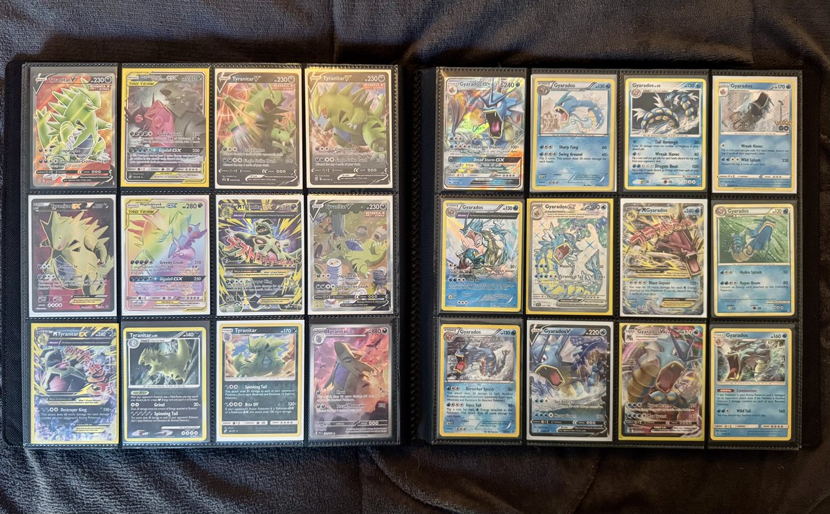 One of my favorite ways over the years of enjoying this hobby has been filling pages of specific Pokémon I love in binders! 

I think a lot of people are so focused on the monetary side of things that they forget how fun it can be just to add another card to a page! 

Some of the