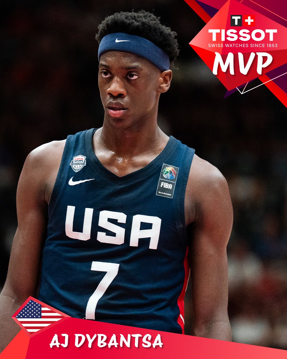 NextGenHoops's tweet photo. AJ DYBANTSA IS THE TISSOT MVP OF #FIBAU19 2025 👑 https://t.co/XJpS0voQYN