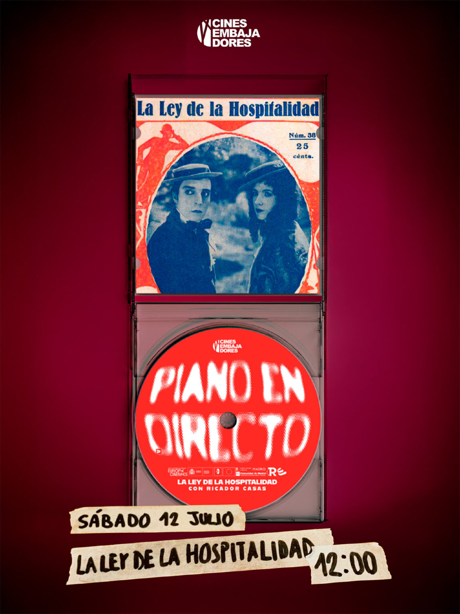"La ley de la hospitalidad" tendrá una sesión especial con piano en directo!

De la mano del musico Ricardo Casas, ven a vivir una de las sesiones más mágicas que tenemos en Cines Embajadores ❤️ cinesembajadores.es/pelicula/piano…