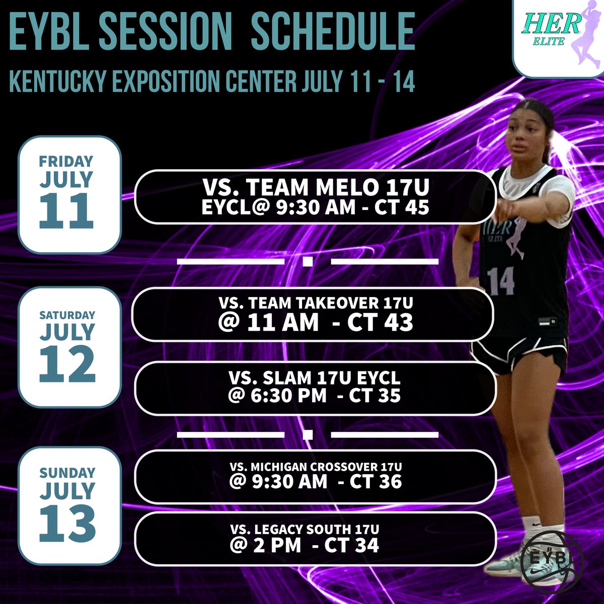 Michael Roberson (@michaelroberson) on Twitter photo <a href="/MakRob14/">Makayla Roberson</a>’s last travel basketball is nearing an end with EYBL Champions League in Louisville KY July 11-14, and the Nike Tournament of Champions in Chicago, Ill, July 12-21. Here is her and the Her Elite 17U schedule for KY…
<a href="/rrknightsgbb/">River Ridge Girls Basketball</a> <a href="/KyleSandy355/">Kyle Sandy</a> <a href="/Jshaughn_23/">Jack Shaughnessy</a> <a href="/HERelite/">HER Elite</a> <a href="/MakRob14/">Makayla Roberson</a>’s last travel basketball is nearing an end with EYBL Champions League in Louisville KY July 11-14, and the Nike Tournament of Champions in Chicago, Ill, July 12-21. Here is her and the Her Elite 17U schedule for KY…
<a href="/rrknightsgbb/">River Ridge Girls Basketball</a> <a href="/KyleSandy355/">Kyle Sandy</a> <a href="/Jshaughn_23/">Jack Shaughnessy</a> <a href="/HERelite/">HER Elite</a>