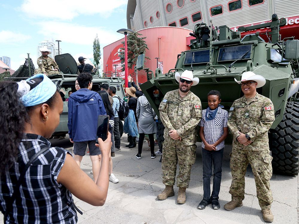 Stampede military display seeing heavy foot traffic in wake of federal funding announcement #yyc 
calgaryherald.com/news/local-new…