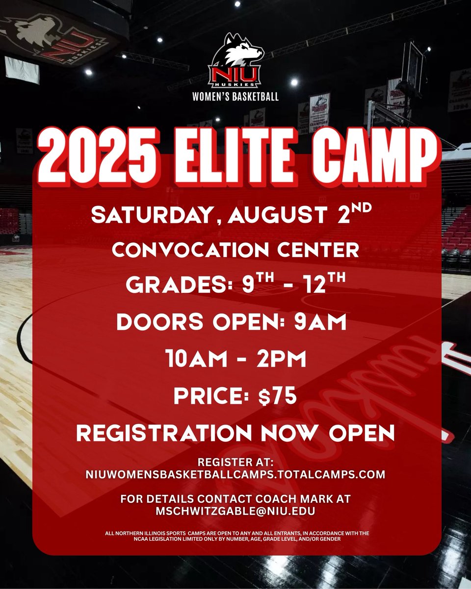 Mark your calendars 🗓️ we’re on the hunt for future Huskies! 

Secure your spot now ✅ Visit the link below to register. 

…uwomensbasketballcamps.totalcamps.com/shop/EVENT

#HuskiEnergy | #MOC