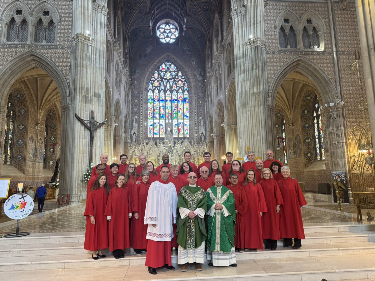 ArmaghParish's tweet image. Sincere appreciation to Msgr McNamee and the choir of The Cathedral of Christ the King, Atlanta, #GeorgiaUSA for joining us and leading the beautiful singing at 11am Mass today, May God reward you and bless your travels #SingANewSong
