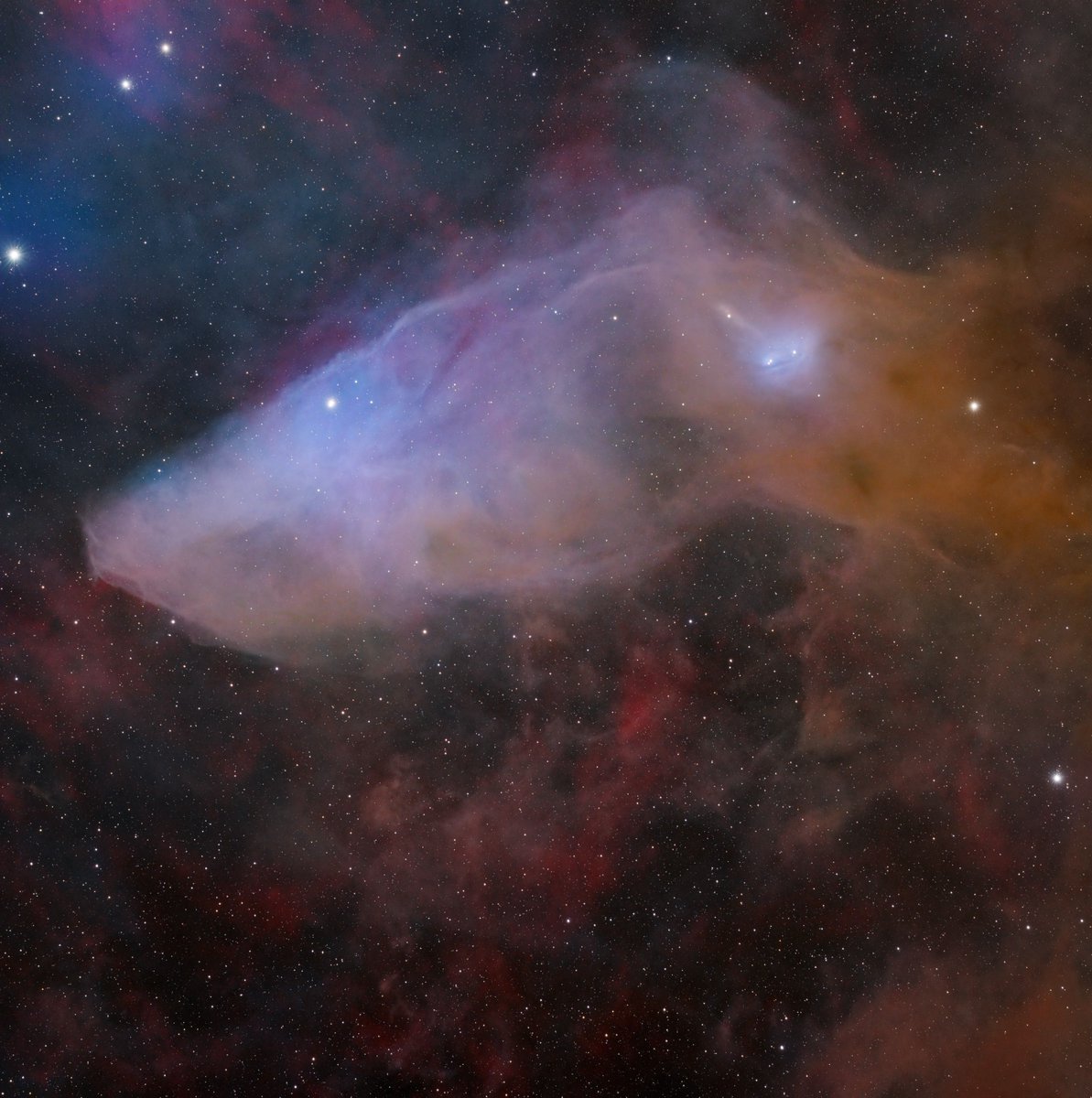 This beautiful rendition of the Blue Horse Head was taken by group member Tdad. This is a very active region near Rho Ophiuchi in Scorpius. We'd love to have you in our FriendlyCosmos Discord! Check the link in Bio!