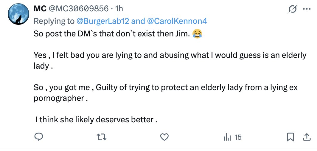 I posted all of this stalker weirdo <a href="/MC30609856/">MC</a>  DMs and now he's going to claim that I never did? Really weirdo? 
I'm getting a little concerned - he's so obsessed that he may want to try and visit me in the Phillippines! 
I wouldn't do that if I were you - trust me.