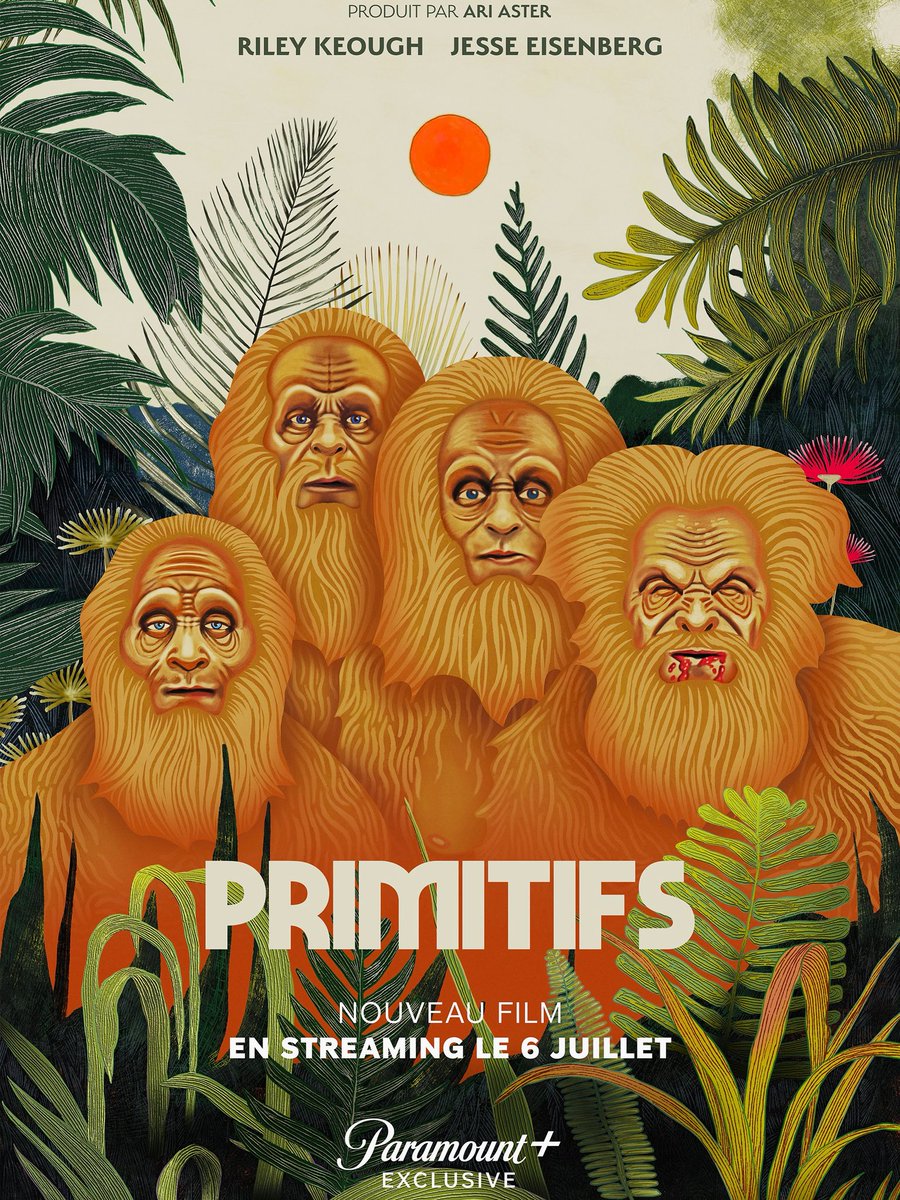 L’un des films les plus WTF de l’année vient de sortir sur Paramount+ : Primitifs, produit par Ari Aster avec Jesse Eisenberg dans l’un des rôles principaux.

Un visionnage à compléter avec notre entretien des deux réalisateurs, à lire gratuitement ici
👉 rockyrama.com/super-stylo-ar…
