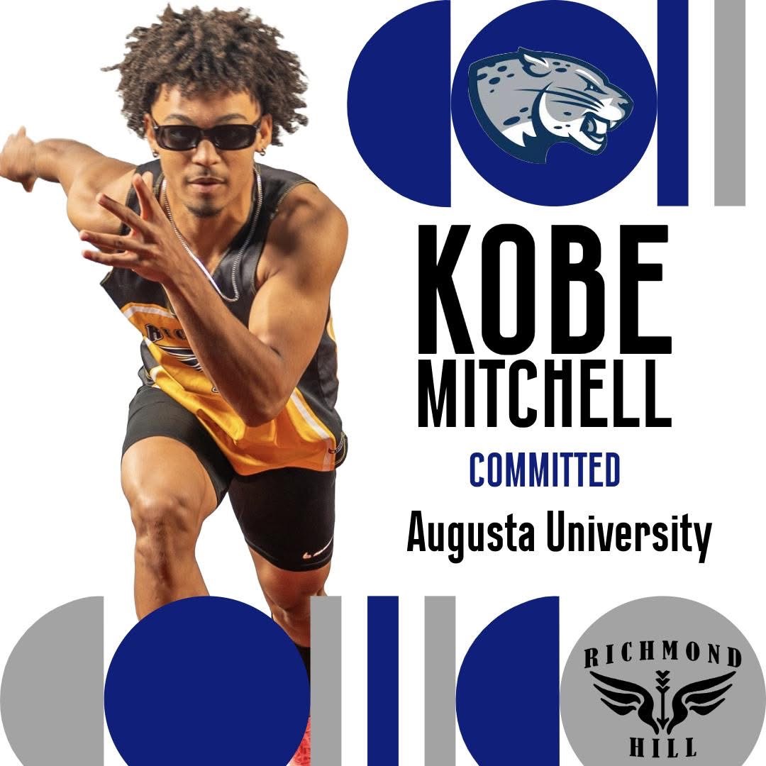 RHHS XC/Track&Field (@rhhsxctf) on Twitter photo More great news from RHTF: Superstar, Kobe Mitchell, will be continuing his running and academic career at Augusta University. If you know Kobe, you know he is a great athlete, but he is an even better person and leader. Augusta has hit the jackpot with this one. <a href="/athletics_rhhs/">Richmond Hill Wildcats Athletics</a> More great news from RHTF: Superstar, Kobe Mitchell, will be continuing his running and academic career at Augusta University. If you know Kobe, you know he is a great athlete, but he is an even better person and leader. Augusta has hit the jackpot with this one. <a href="/athletics_rhhs/">Richmond Hill Wildcats Athletics</a>