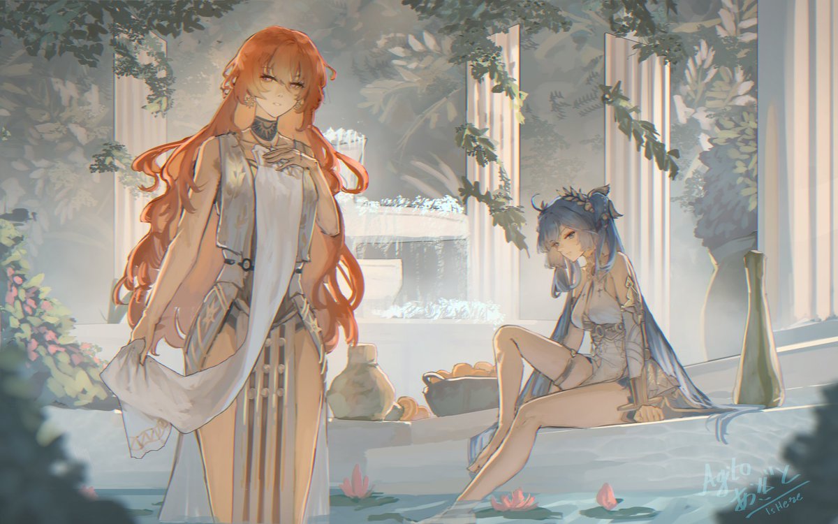 AgitoIsHere's tweet image. オーガスタ様とユーノ様。

#WutheringWaves #WuWaFanart #鸣潮