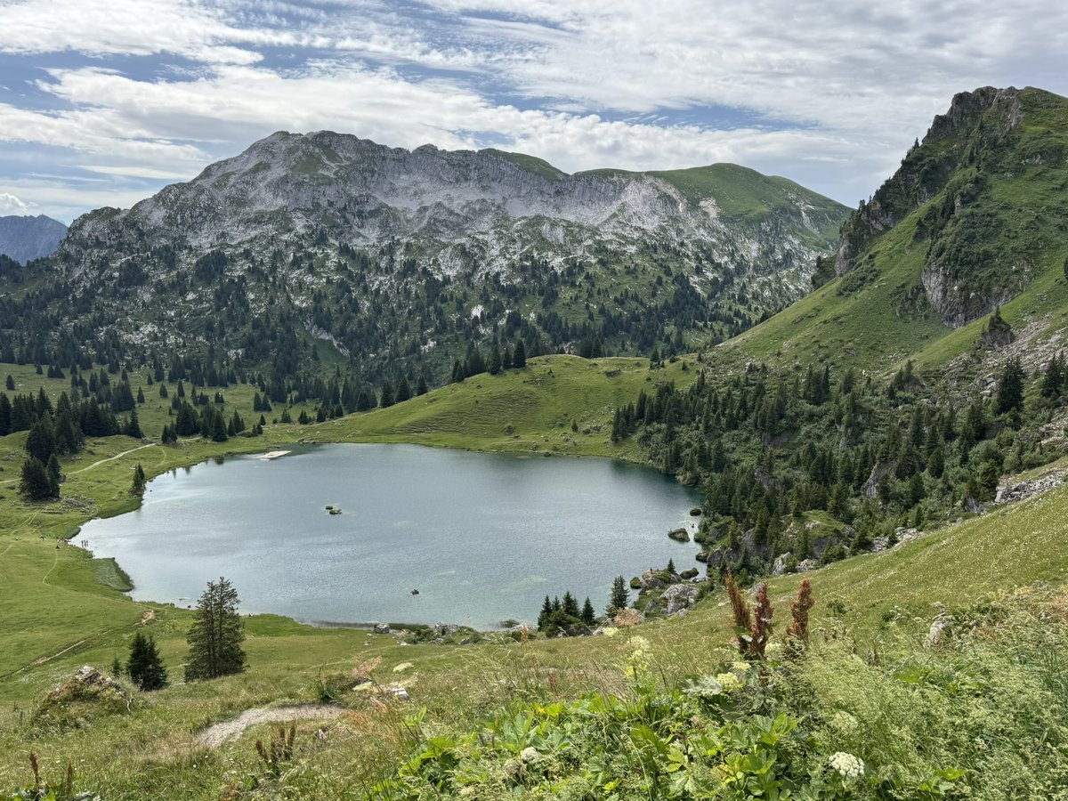 SwissAmbIL's tweet image. Back in Switzerland 🇨🇭 for a few days for key meetings in Berne & to explore the country: today, hiking in the mountains above the Diemtigtal in my home Canton of Berne & swimming in the Seebergsee at 1,830m: pure nature & energy!