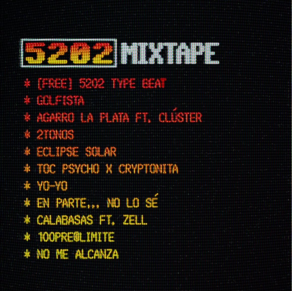 bofassss's tweet photo. Tracklist de 5202
Pocos feats y son undergrounds, simplemente perfectos https://t.co/RmFpvrxDQu