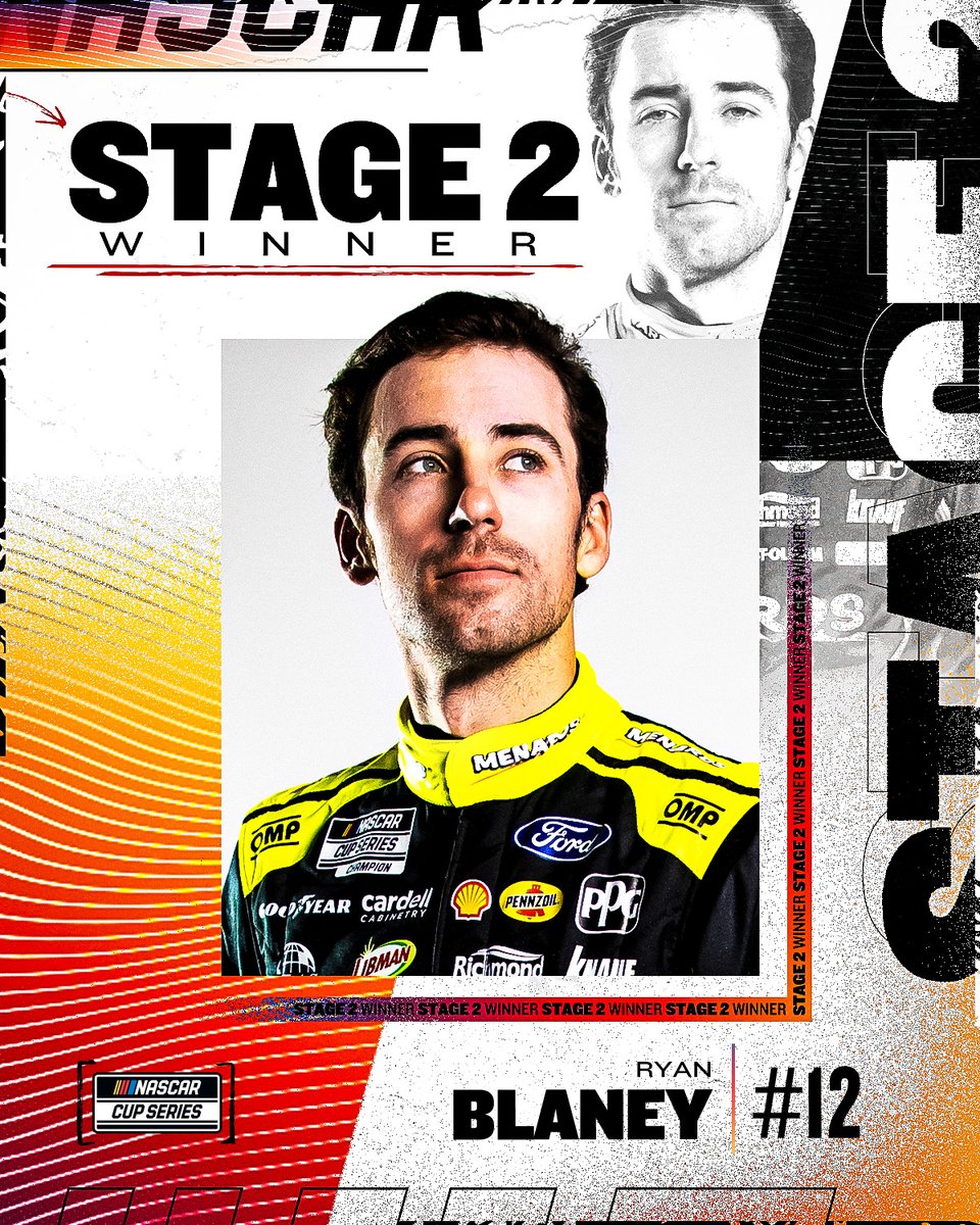 Stay out, win the stage!

<a href="/Blaney/">Ryan Blaney</a> collects a playoff point with his Stage 2 victory.