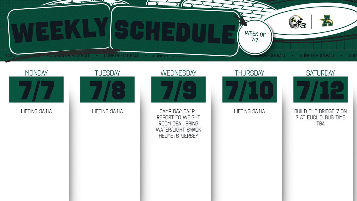 Amherst Football (@amherstfootball) on Twitter photo UPDATED! Comets Varsity/JV week ahead #PCE <a href="/AmherstQb/">Amherst Quarterback Club</a> <a href="/SteeleComets/">Steele Athletics</a> <a href="/CoachTThome/">Tom Thome Jr</a> UPDATED! Comets Varsity/JV week ahead #PCE <a href="/AmherstQb/">Amherst Quarterback Club</a> <a href="/SteeleComets/">Steele Athletics</a> <a href="/CoachTThome/">Tom Thome Jr</a>