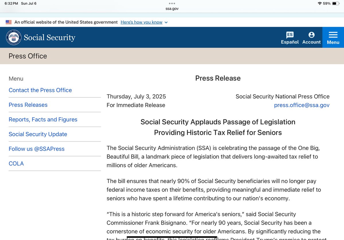 gigiz's tweet photo. @sandibachom Sandi, It's real. It's also posted on the SSA website. https://t.co/Pd5QrdDL5G