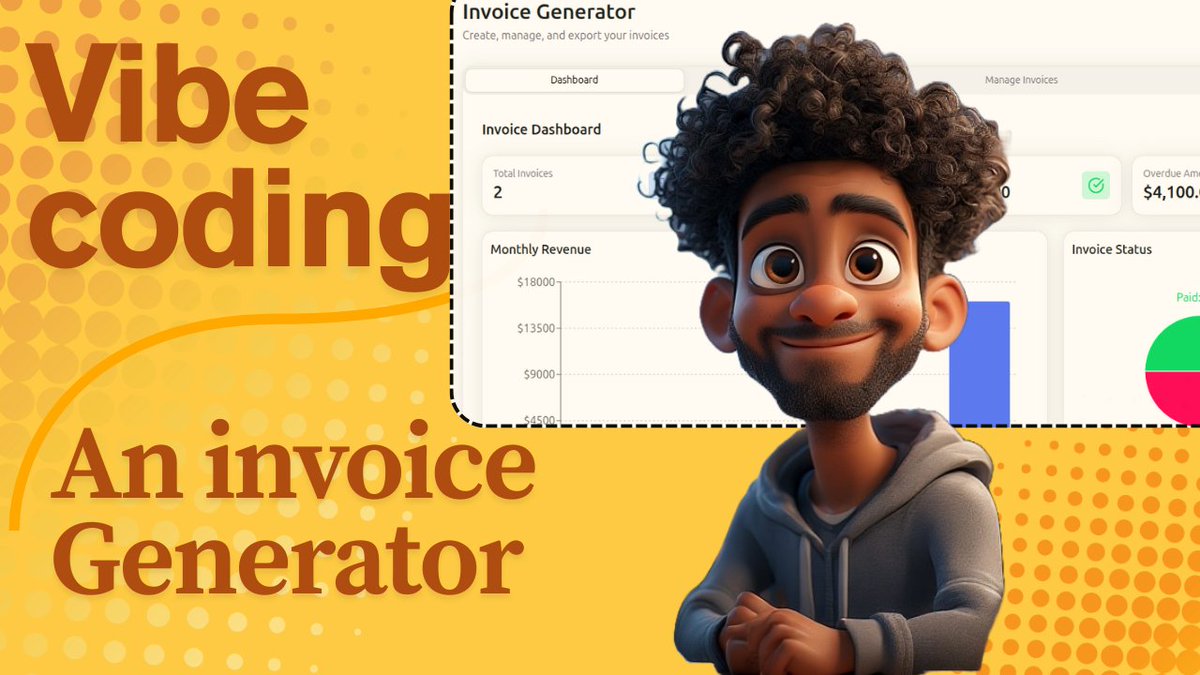 inject_flow's tweet image. See how I vibe coded this invoice generator youtu.be/zbHJDzsrA90