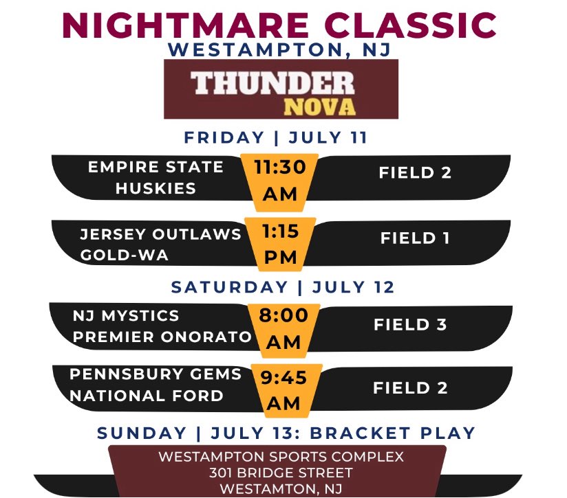 On the field Friday in NJ!