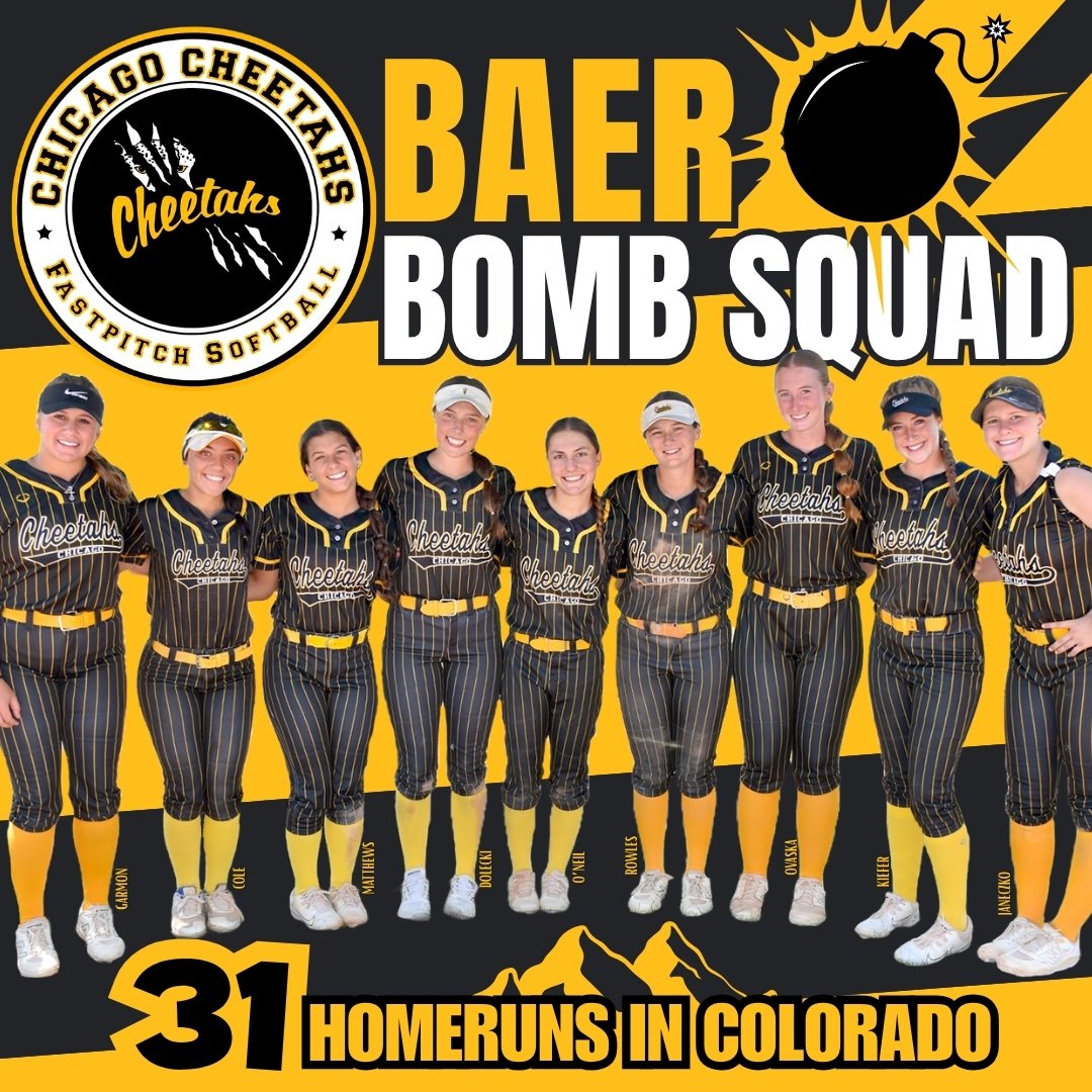 Chicago Cheetahs 18u Baer (@cheetahsbaer) on Twitter photo 31 💣s in Colorado!!! Bats were on fire!! #BTA
<a href="/tdolecki3/">taylor</a> 💣x10
<a href="/angiesoftball8/">Angelina Cole</a> 💣x7
<a href="/nina_matthews37/">Nina Matthews</a> 💣x3
<a href="/AliaRowles2027/">Alia Rowles</a> 💣x3
<a href="/EmilyOvaska/">Emily Ovaska</a> 💣x3
<a href="/alexandra_kief4/">Alexandra Kiefer 2026</a> 💣x2
<a href="/corinne_garmon/">Corinne Garmon</a> 💣x1
<a href="/lilijaneczko/">Liliana Janeczko 2025</a> 💣x1
<a href="/Hannahgoneil/">Hannah O’Neil</a> 💣x1 31 💣s in Colorado!!! Bats were on fire!! #BTA
<a href="/tdolecki3/">taylor</a> 💣x10
<a href="/angiesoftball8/">Angelina Cole</a> 💣x7
<a href="/nina_matthews37/">Nina Matthews</a> 💣x3
<a href="/AliaRowles2027/">Alia Rowles</a> 💣x3
<a href="/EmilyOvaska/">Emily Ovaska</a> 💣x3
<a href="/alexandra_kief4/">Alexandra Kiefer 2026</a> 💣x2
<a href="/corinne_garmon/">Corinne Garmon</a> 💣x1
<a href="/lilijaneczko/">Liliana Janeczko 2025</a> 💣x1
<a href="/Hannahgoneil/">Hannah O’Neil</a> 💣x1