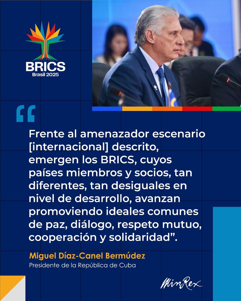 Anayansi Rodríguez Camejo (@anayansircamejo) on Twitter photo 🇨🇺| El presidente de la República de #Cuba, <a href="/DiazCanelB/">Miguel Díaz-Canel Bermúdez</a>, intervino en el debate sobre el “Fortalecimiento del multilateralismo, asuntos económico- financieros e inteligencia artificial”, sesión de la Cumbre abierta para Países Miembros, Socios e Invitados. 1/2 🇨🇺| El presidente de la República de #Cuba, <a href="/DiazCanelB/">Miguel Díaz-Canel Bermúdez</a>, intervino en el debate sobre el “Fortalecimiento del multilateralismo, asuntos económico- financieros e inteligencia artificial”, sesión de la Cumbre abierta para Países Miembros, Socios e Invitados. 1/2