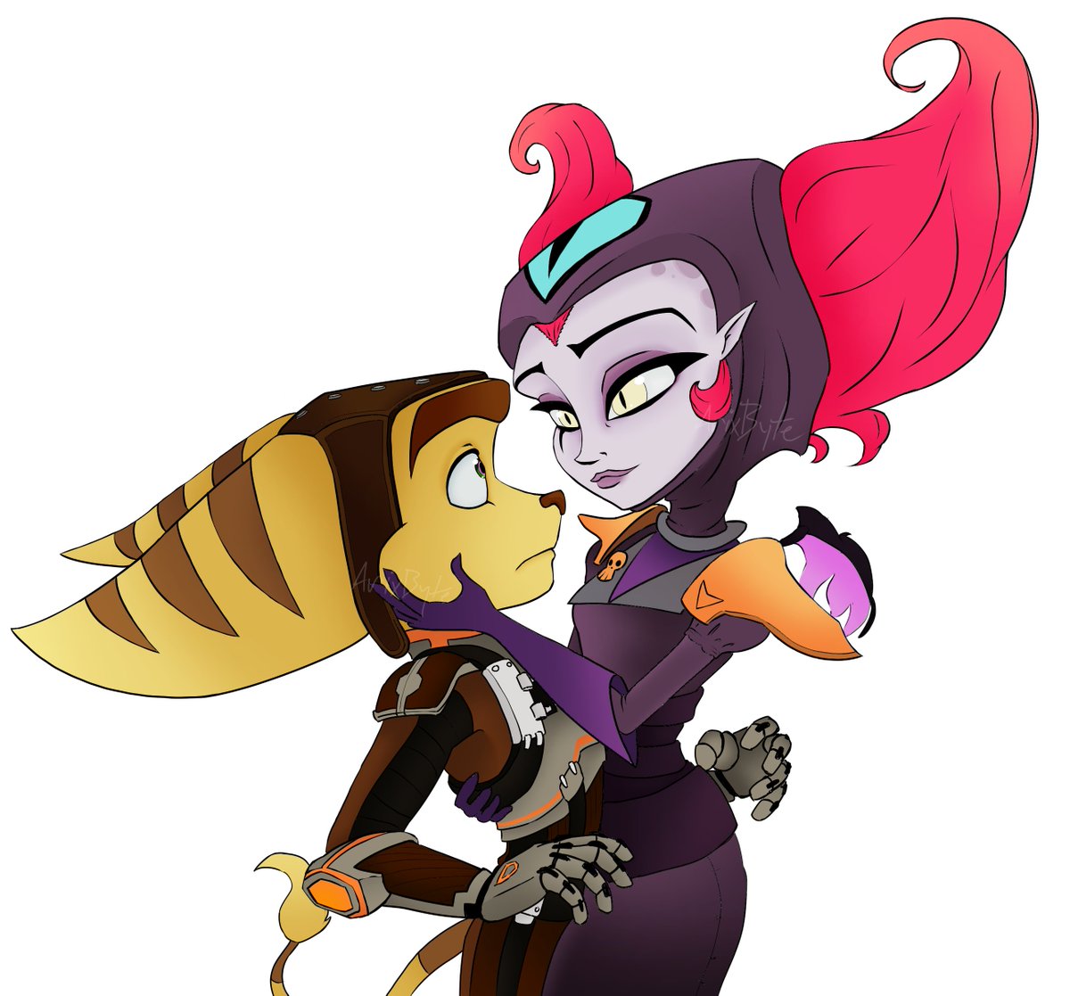 It's the Lombax and The Space Witch! I had a ton of fun drawing this one. Easily one of my favorite RaC ships! :D