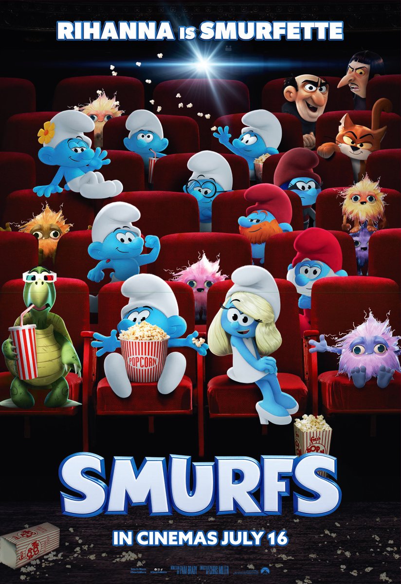 paramountpicsph's tweet image. Rihanna as Smurfette? Yes, please. Grab your popcorns and see #SmurfsMovie in PH cinemas JULY 16. 🎶