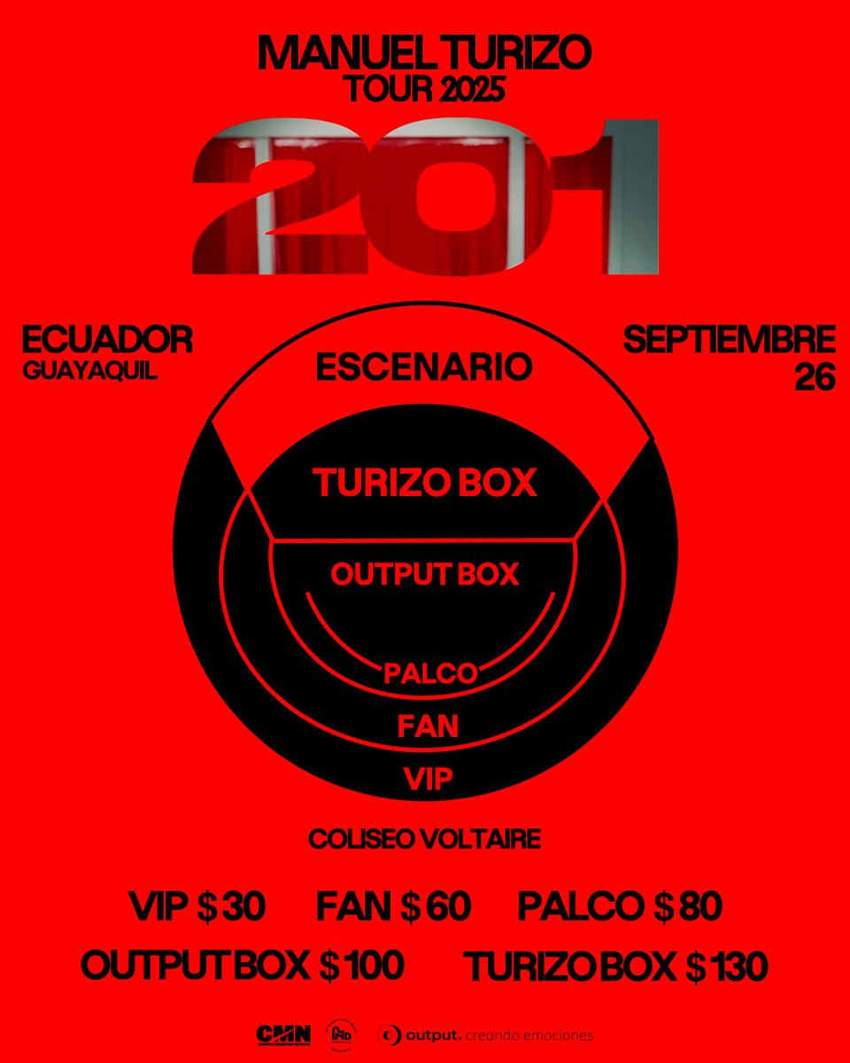Ticket Show (@ticketshow) on Twitter photo ‼️Este 2025, llega <a href="/manuelturizo/">manuel turizo polanc</a> a Guayaquil con su 201 Tour 🗝️ ÚNICA FECHA para disfrutar de su música en vivo.
•
•
• ‼️Este 2025, llega <a href="/manuelturizo/">manuel turizo polanc</a> a Guayaquil con su 201 Tour 🗝️ ÚNICA FECHA para disfrutar de su música en vivo.
•
•
•