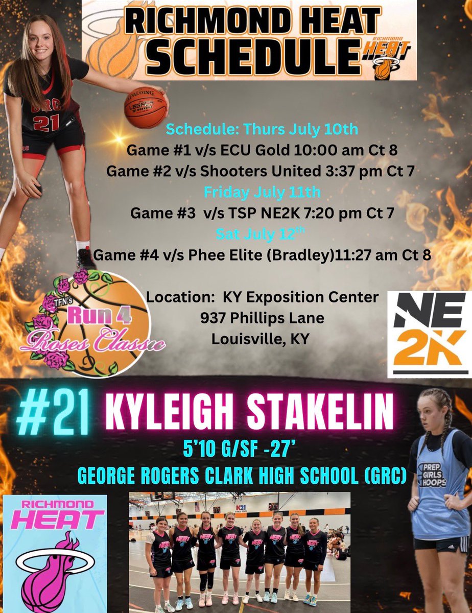 Kyleigh Stakelin (@kyleighstakelin) on Twitter photo Here’s my schedule for the upcoming <a href="/TFNsRun4Roses/">TFN's Run 4 Roses</a> games. So excited to get back out there! <a href="/RichmondHeat1/">RichmondHeat</a> <a href="/grc_hoops/">GRC Hoops</a> <a href="/NE2KHoops/">NE2KHoops</a> <a href="/Ohio_Basketball/">OhioBasketball.com</a> <a href="/MJHoopsTraining/">Matt Jones</a> <a href="/riseupsports1/">Rise Up Sports Media</a> <a href="/PGHAkeem/">Akeem Webb</a> Here’s my schedule for the upcoming <a href="/TFNsRun4Roses/">TFN's Run 4 Roses</a> games. So excited to get back out there! <a href="/RichmondHeat1/">RichmondHeat</a> <a href="/grc_hoops/">GRC Hoops</a> <a href="/NE2KHoops/">NE2KHoops</a> <a href="/Ohio_Basketball/">OhioBasketball.com</a> <a href="/MJHoopsTraining/">Matt Jones</a> <a href="/riseupsports1/">Rise Up Sports Media</a> <a href="/PGHAkeem/">Akeem Webb</a>