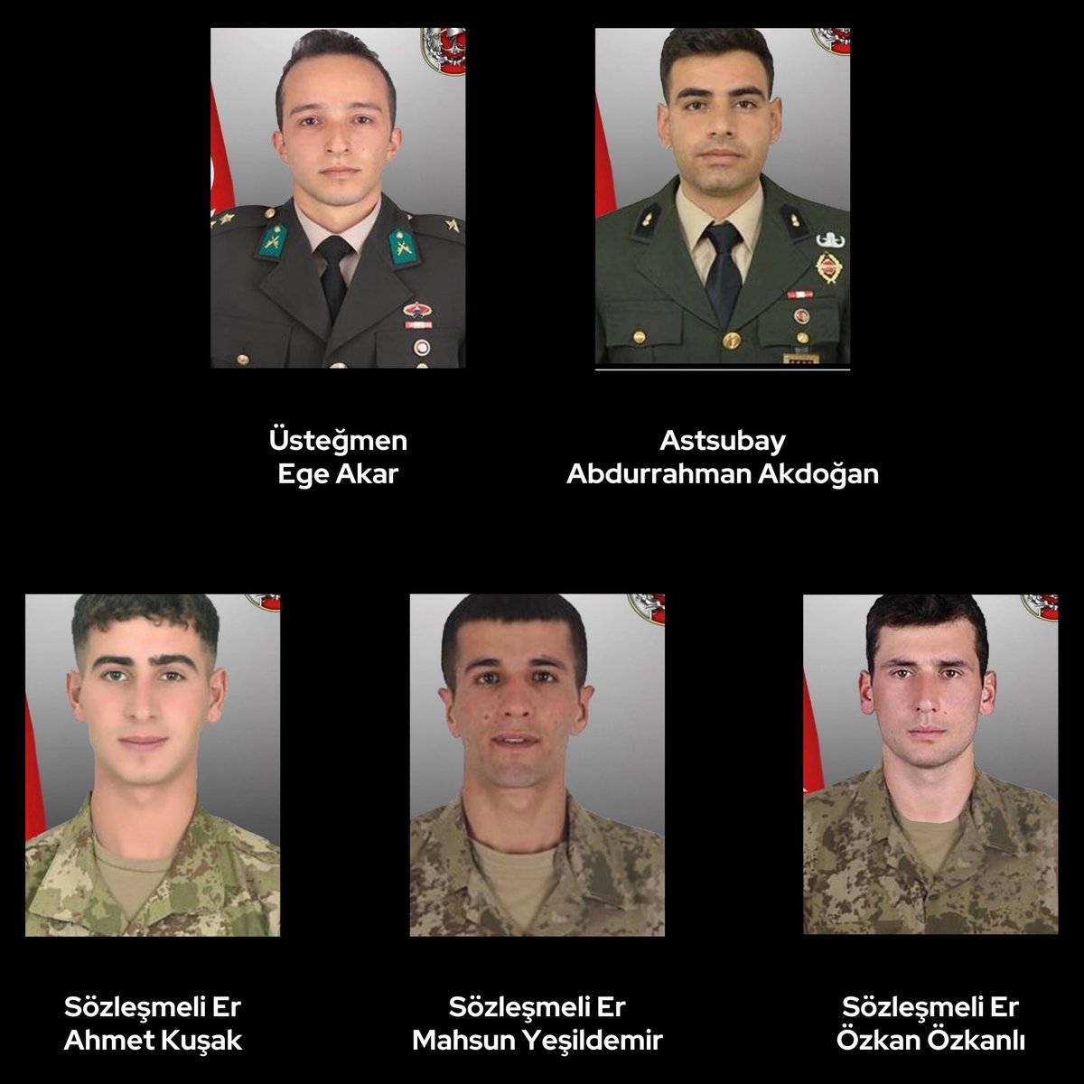 “ŞEHİDİN VAR TÜRKİYE”
Pençe-Kilit bölgesinde bir mağarada arama tarama faaliyetinde metan gazına maruza kalan 19 Askerimizden 5'i Şehit oldu.
Türk milletinin başı sağ olsun.