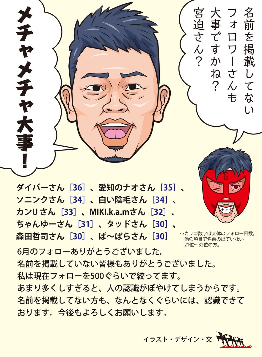 残りの三つです。名前を掲載してない皆様も、ありがとうございました🙇。（相互の方はコメントできます）
暑いシーズン真只中になりましたが、皆様体調にお気をつけください😃。