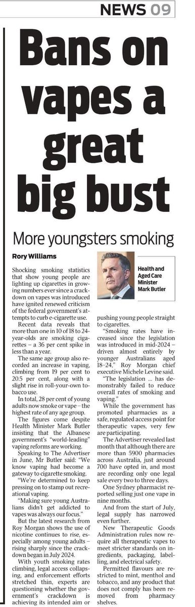 Who would have thought… Another failure by our government in Australia. “World leading”? What a joke.