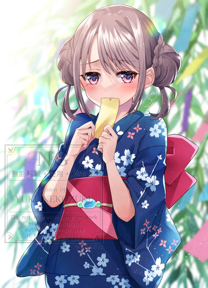 手描きイラスト　 【七夕】　オリジナル 過去の七夕イラストたち #七夕」|猫月ユキ＊お仕事募集中の