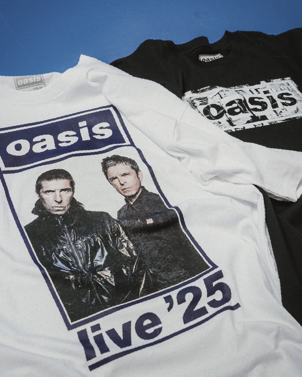 Oasis30th's tweet image. 🔥第一弾🔥
「Tシャツ Photo 【UKデザイン】」
「Tシャツ Logo 【UKデザイン】」
本日午前10時より
Oasis Live ‘25 JAPAN Official Online Storeにて販売開始!
ご購入はこちらから🛒🔥
🔗items-store.jp/oasis2025
#オアシス来日2025 #オアシス再結成 #oasislive25